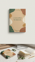 Personalized coaching workbook softcover warm sand