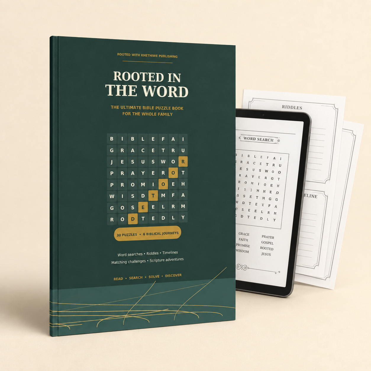 Rooted in the Word: The Ultimate Bible Puzzle Book for the Whole Family (Physical Edition)