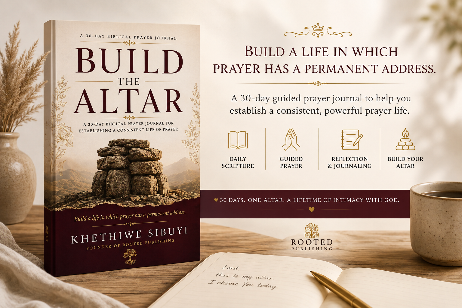 Build the Altar: A 30-Day Biblical Prayer Journal for Establishing a Consistent Life of Prayer (Physical Edition)